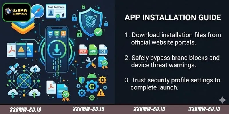 Complete setup steps for the official mobile casino software package