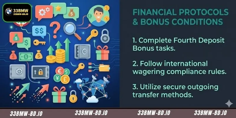 Complete the required wagering milestones to clear your BDT balance for withdrawals