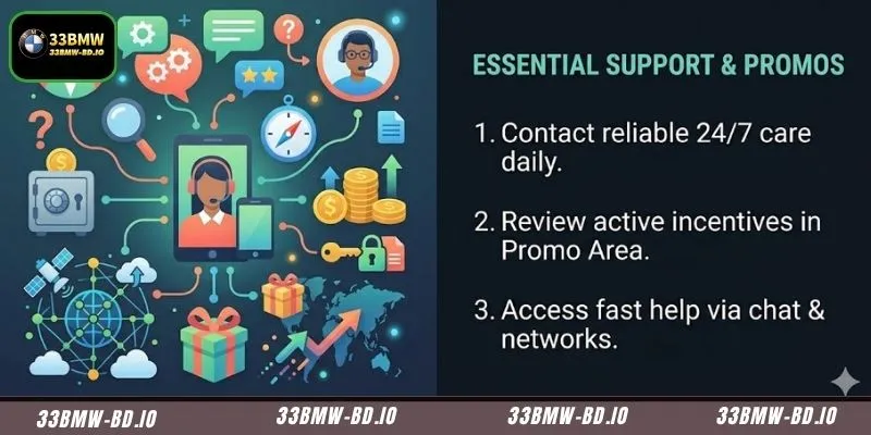 Continuous online customer care networks available for platform members