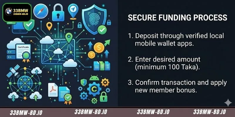 Local mobile wallet integrations for swift and secure BDT funding transfers
